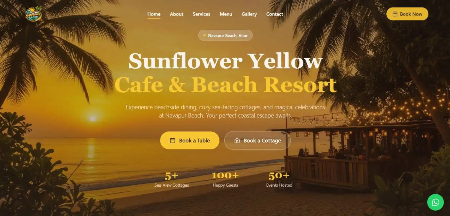 Sunflower Yellow Cafe Screenshot